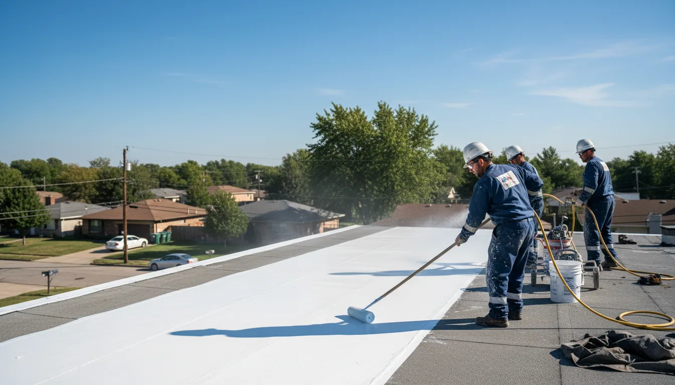 Commercial roof coating in Marilla, NY near me